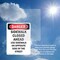 Signmission Sidewalk Closed Ahead Use Sidewalk Danger Sign, Plastic, 7in W x 10in L, 2PK OS-2PACK-DS-P-710-V-2161 - alternate 7